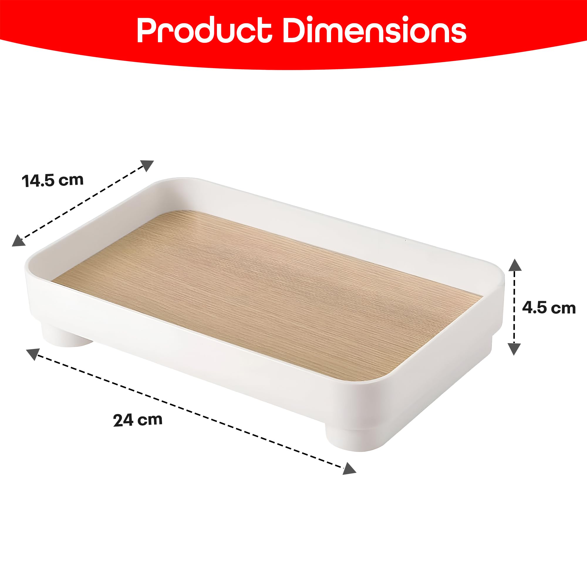 Prime Pick Desk Tray Bathroom Vanity Trays Makeup Perfume Tray Wooden Towel Trays Rectangle Jewelry Serving Tray Rectangular Tra